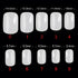 Shills Professional PKT 500pcs Medium Full Cover Nail Tips Natural