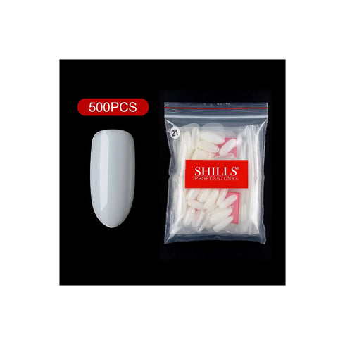 Shills Professional PKT 500pcs Oval Shape Nail Tips Natural