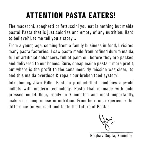Jiwa Instant Jowar Penne Pasta
