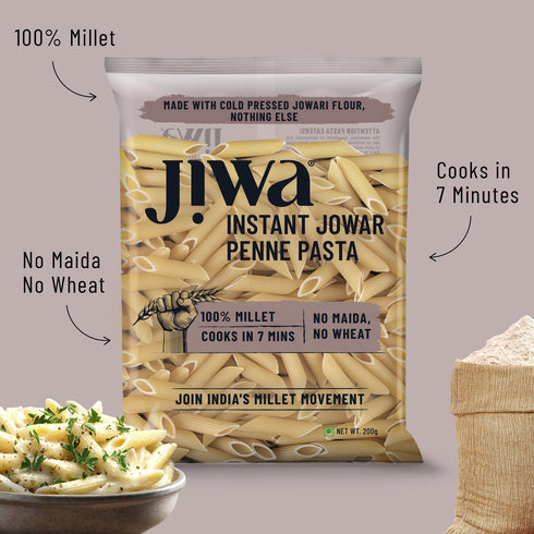 Jiwa Instant Jowar Penne Pasta