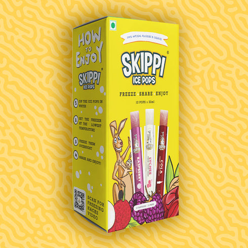 Skippi Ice Pops Cola| Lychee| Raspberry Flavor