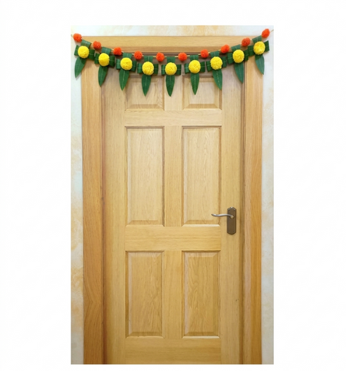 Mango Leaves and Flowers Decoration at Home