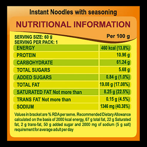 Patanjali Atta Noodles Yummy Masala 60g