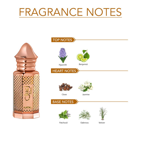Ajmal Perfumes India ZABEEL Non-Alcoholic Attar Unisex