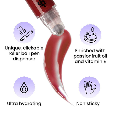 FAE Beauty Sizzling Glossy Cherry Red High Shine Lip Gloss 6 gm