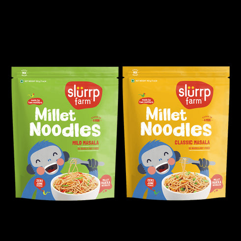 Slurrp Farm Millet Noodles Combo - Classic Masala & Mild Masala