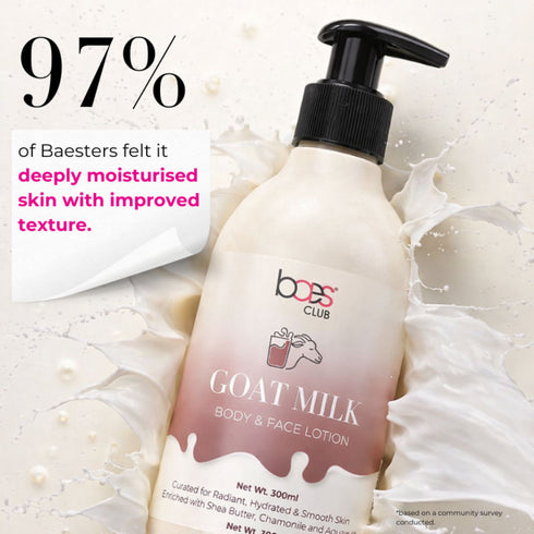 Baes Club Goat Milk Body & Face Lotion With Shea Butter