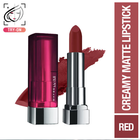 Maybelline Creamy Matte Lipstick / 696 Burgundy Blush