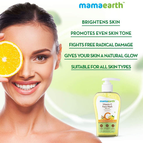 Mamaearth Vitamin C Face Wash with Vitamin C and Turmeric 250ml