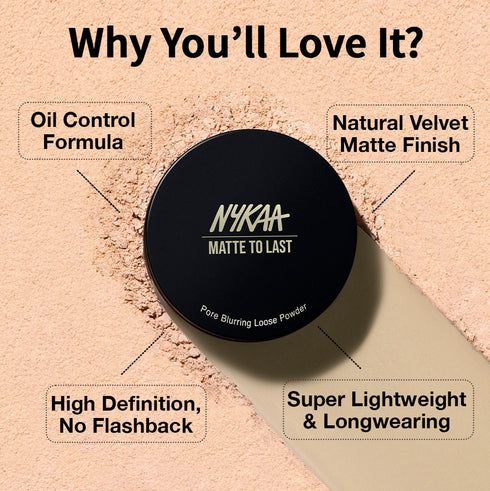 Nykaa Matte to Last Oil Control Loose Setting Powder