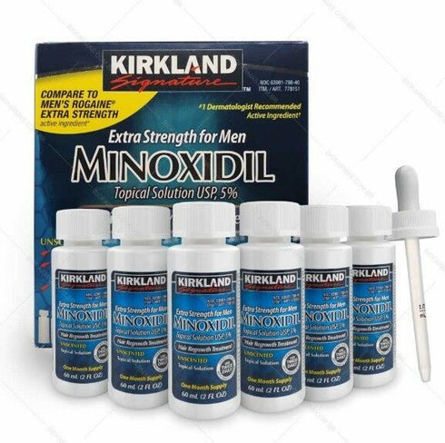 Style Make Kirkland 2 Months Supply Minoxidil 5 Extra Strength Hair Regrowth For Men Topical Solution