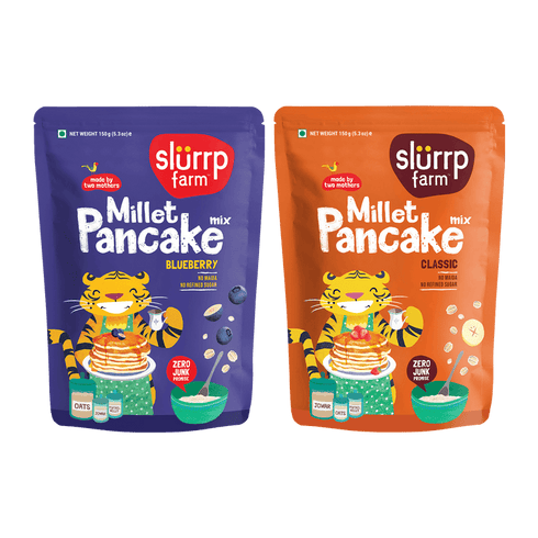 Slurrp Farm Blueberry & Classic Combo: Millet Pancake