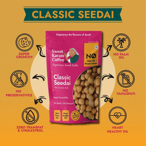 Sweet Karam Coffee Classic Seedai Mini Crunchy Balls