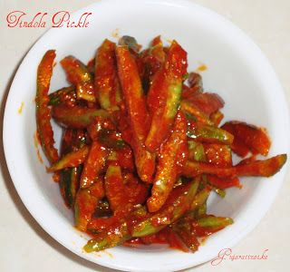 Prakruthi Dondakaya | Ivy gourd Pickle