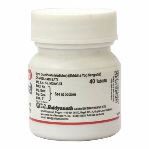 Baidyanath Chandanadi Bati 40 Tablets