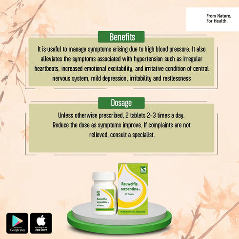 Dr Willmar Schwabe India Rauwolfia Serpentina Tablet 1X