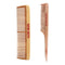 Keya Seth Aromatherapy Handmade Neem Wooden Comb Dual tooth & Tail Comb Combo