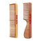 Keya Seth Aromatherapy Handmade Neem Wooden Comb Wide Tooth with Handle Combo