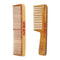 Keya Seth Aromatherapy Handmade Neem Wooden Comb Wide Tooth with Handles Combo