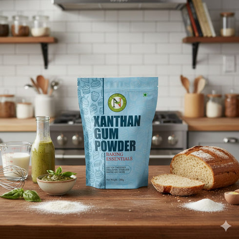 NatureVit Xanthan Gum Powder | Food-Grade Stabilizer & Thickener