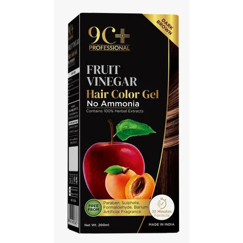 Corlin 9C+ Professional Fruit Vinegar Hair Color Gel (DARK BROWN)