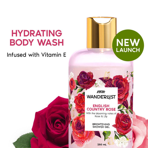 Wanderlust English Country Rose Floral Perfume Body Wash