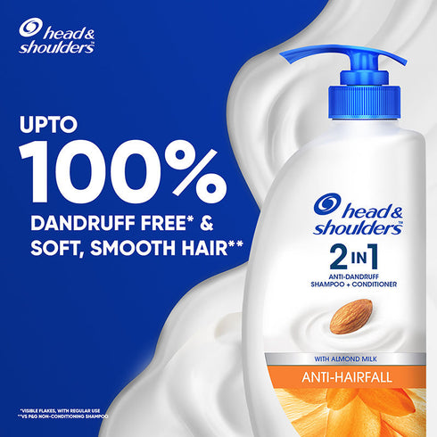 Head & Shoulders 2-in-1 Anti-hairfall Anti-dandruff Shampoo + Conditioner with almond milk