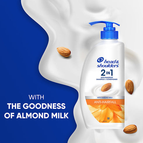 Head & Shoulders 2-in-1 Anti-hairfall Anti-dandruff Shampoo + Conditioner with almond milk