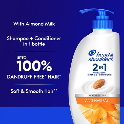 Head & Shoulders 2-in-1 Anti-hairfall Anti-dandruff Shampoo + Conditioner with almond milk
