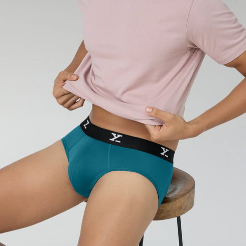 XYXX Ace Modal Briefs Aqua Blue
