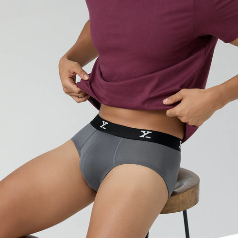 XYXX Ace Modal Briefs Charcoal Grey