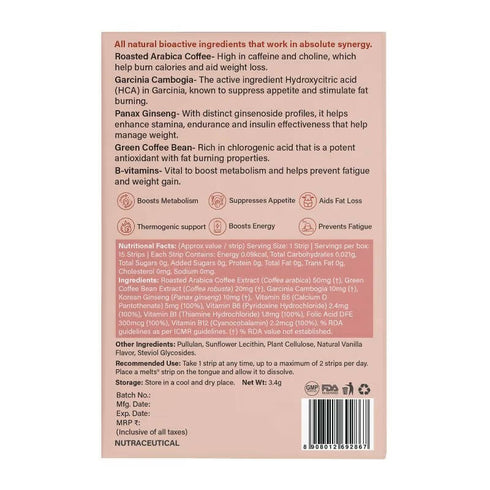 Wellbeing Nutrition Melts Slim Espresso Strips