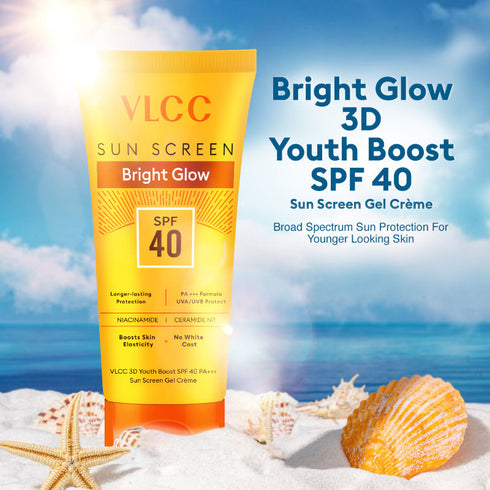 VLCC 3D Youth Boost SPF40 PA+++ Sun Screen Gel Creme