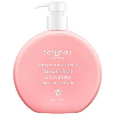 Dot & Key Hydrating Hyaluronic Damask Rose & Lavender Body Serum Lotion 300 ml