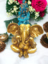 Tamas Antique Finish Lord Ganesha Handcrafted Brass Statue
