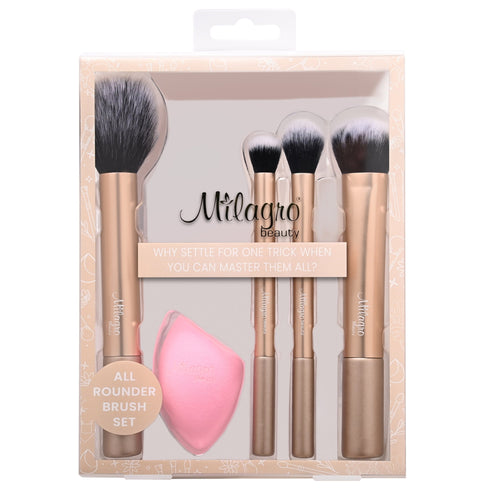 Milagro Beauty Professional Makeup Brush Set- All Rounder Brush Set