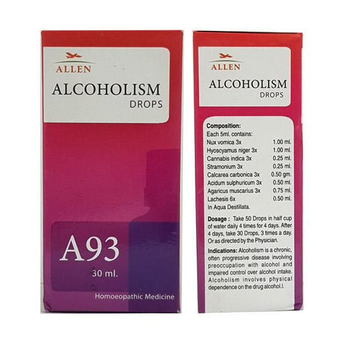 Allen A93 Alcoholism Drop