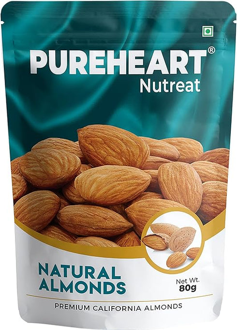 Pureheart Nutreat Natural Almonds Premium California Almond Nuts/Dry Fruit