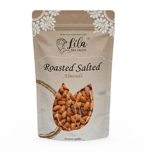 Lila Dry Fruits Roasted And Salted Almonds