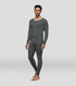 XYXX Cotton Rich Long Sleeve Thermal Set Graphite Grey