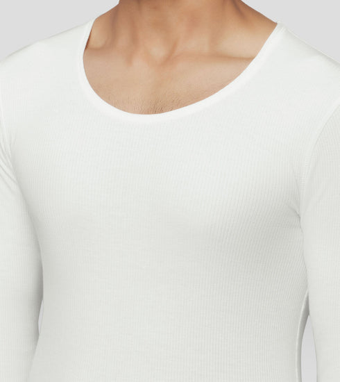XYXX Cotton Rich Long Sleeve Thermal Set Ivory White