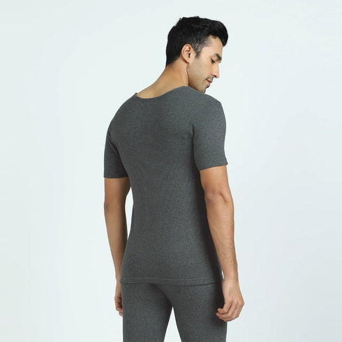 XYXX Cotton Rich Short Sleeve Thermal Set Graphite Grey