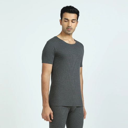 XYXX Cotton Rich Short Sleeve Thermal Set Graphite Grey