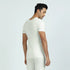 XYXX Cotton Rich Short Sleeve Thermal Set Ivory white