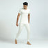 XYXX Cotton Rich Short Sleeve Thermal Set Ivory white