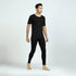 XYXX Cotton Rich Short Sleeve Thermal Set Pitch Black