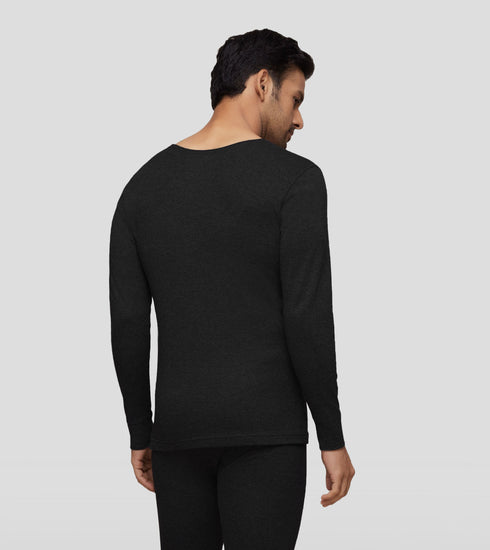 XYXX Cotton Rich Long Sleeve Thermal Set Pitch Black
