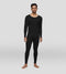 XYXX Cotton Rich Long Sleeve Thermal Set Pitch Black