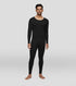 XYXX Cotton Rich Long Sleeve Thermal Set Pitch Black