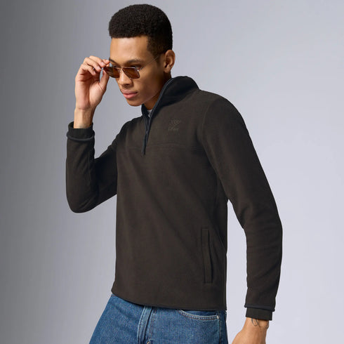 XYXX Mens Alterra Polar Fleece Jackets Malt Brown